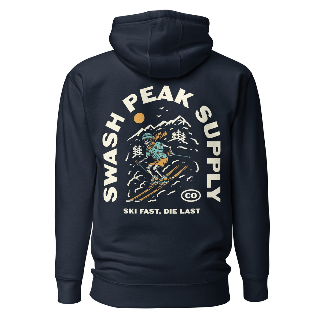 Ski Fast Unisex Hoodie - Swash Peak