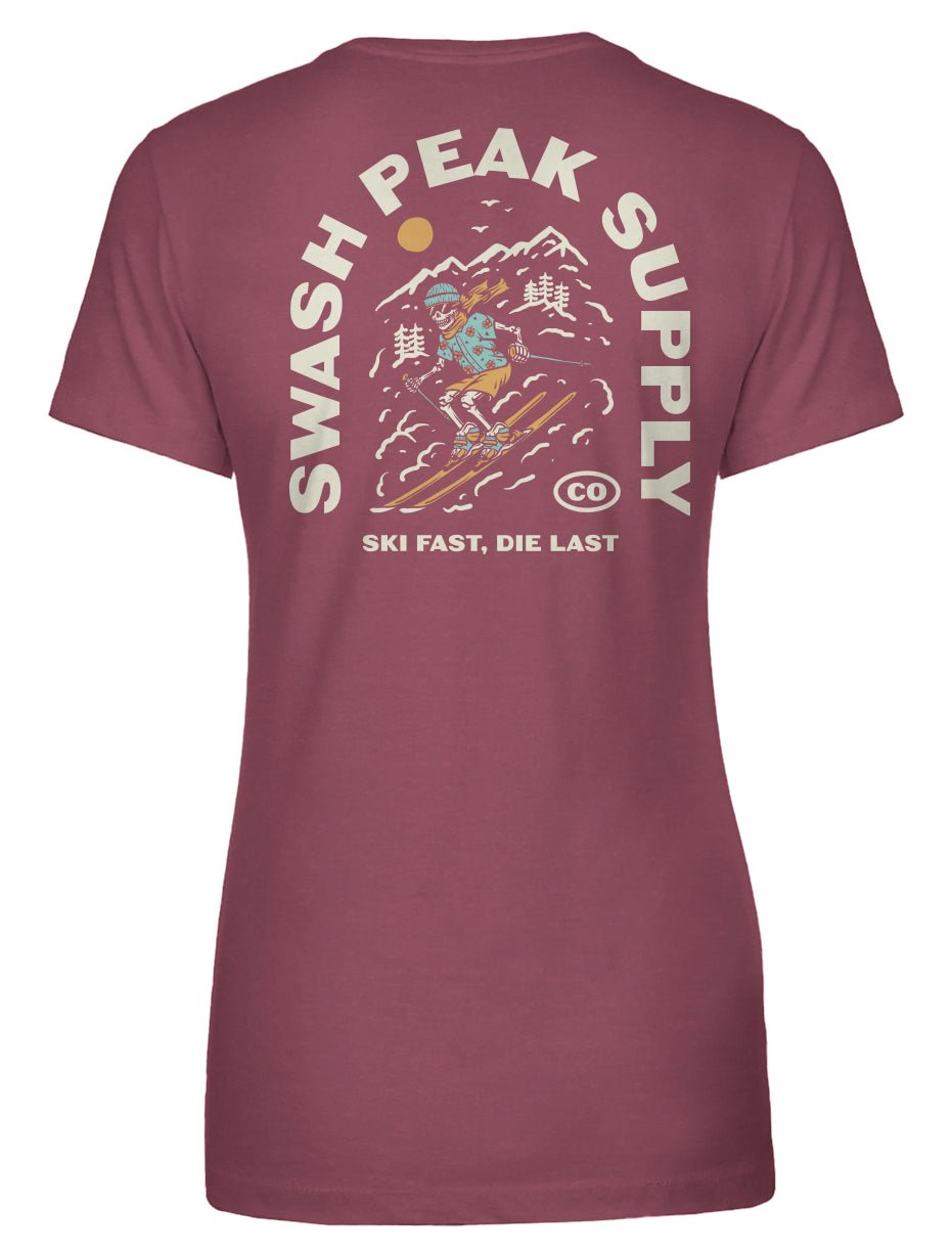 Ski Fast Women's Tee - Swash Peak