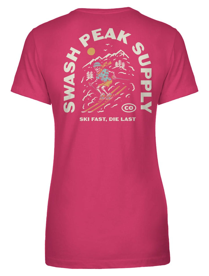 Ski Fast Women's Tee - Swash Peak