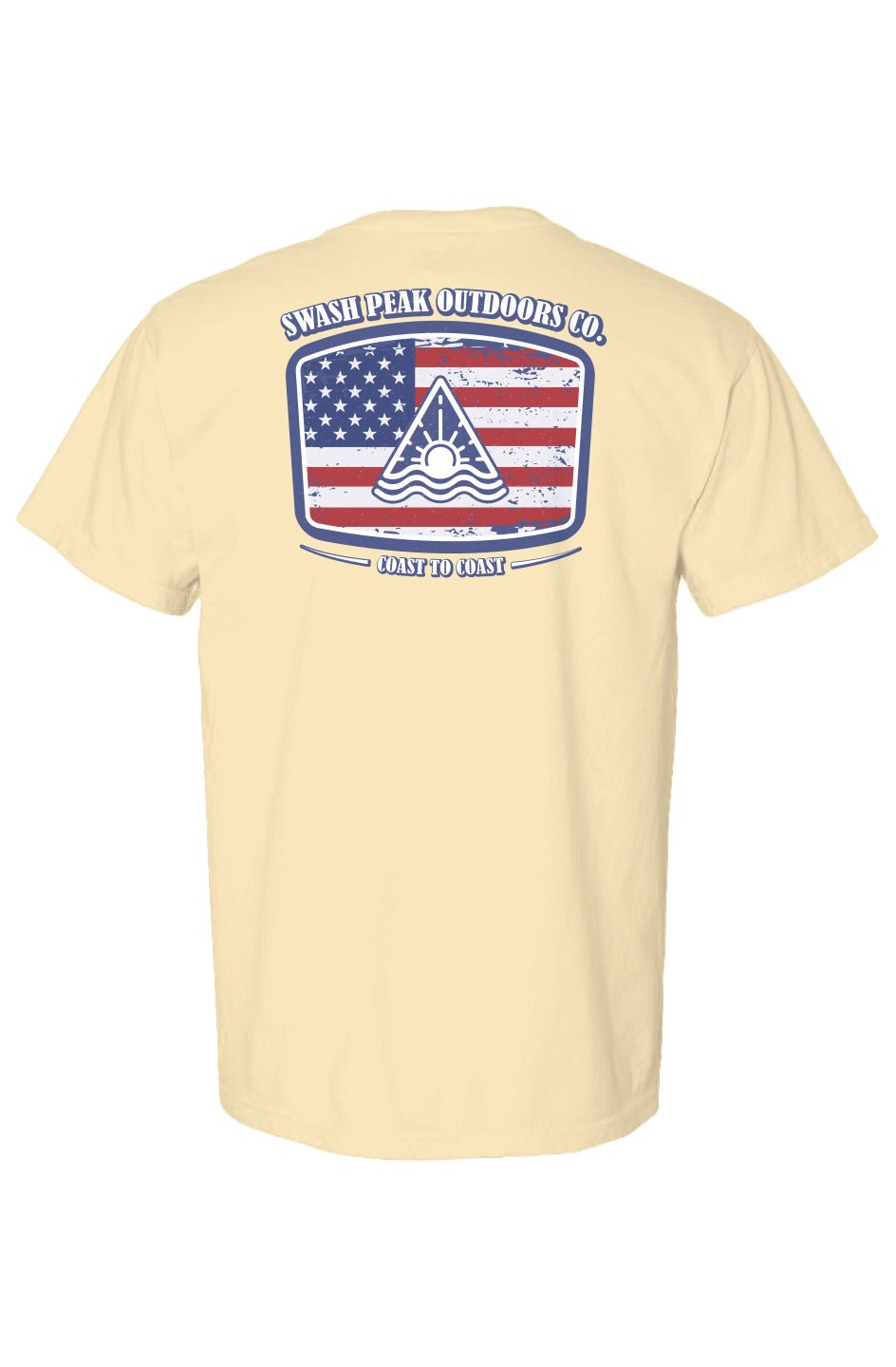 Swash Peak Stars and Stripes Heavyweight Tee – garment-dyed outdoor shirt