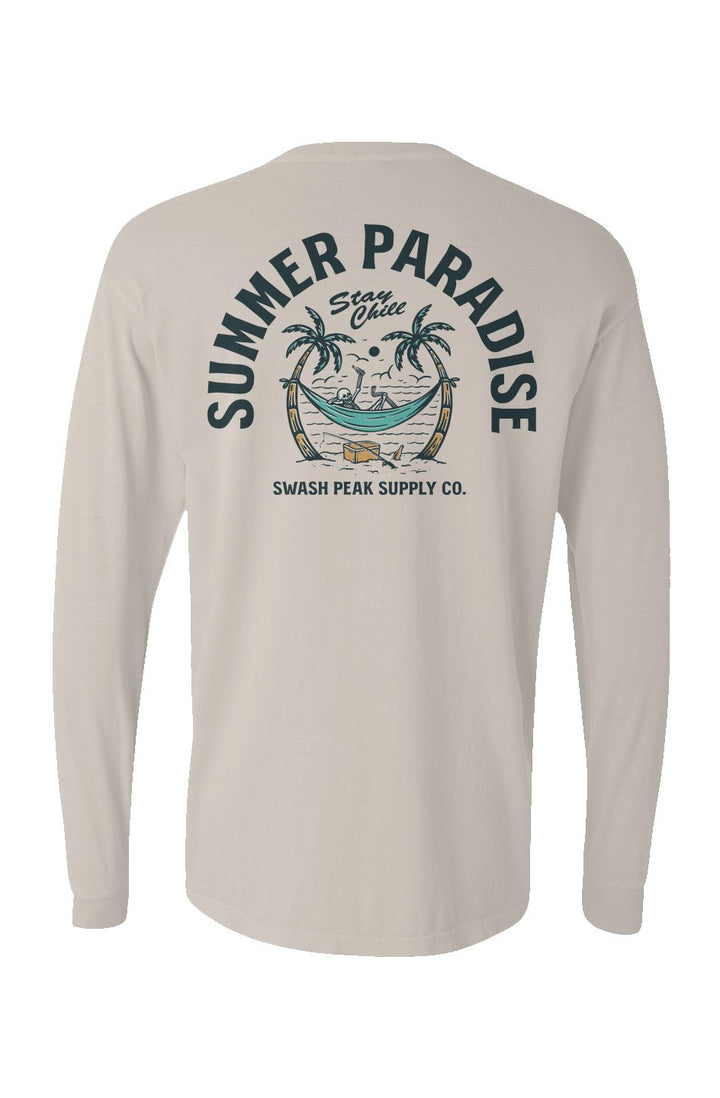 Summer Paradise Long Sleeve Unisex Tee - Swash Peak