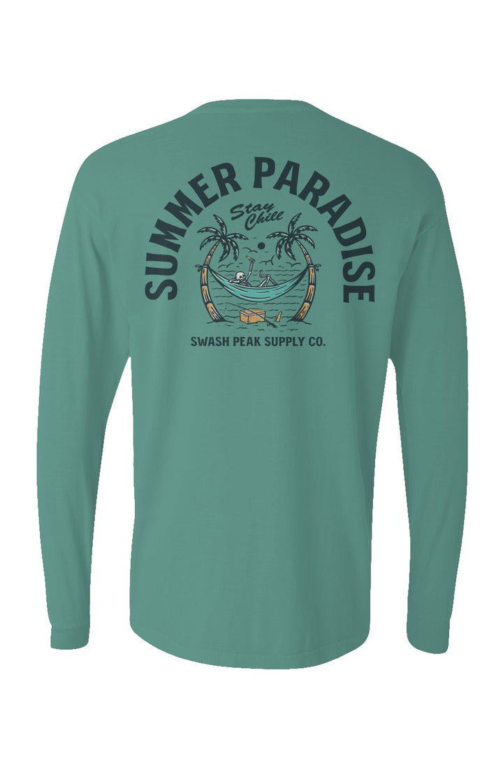 Summer Paradise Long Sleeve Unisex Tee - Swash Peak