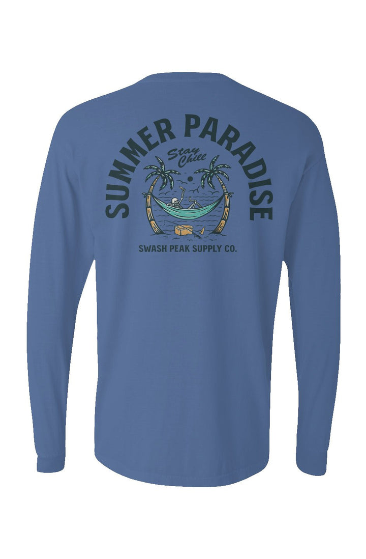 Summer Paradise Long Sleeve Unisex Tee - Swash Peak