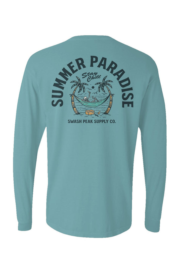 Summer Paradise Long Sleeve Unisex Tee - Swash Peak