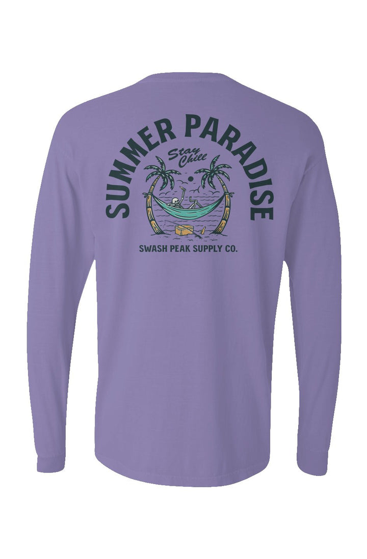 Summer Paradise Long Sleeve Unisex Tee - Swash Peak
