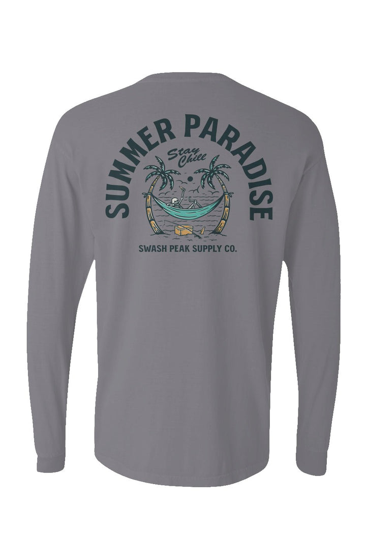Summer Paradise Long Sleeve Unisex Tee - Swash Peak