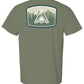 Summit Flow shirt by Swash Peak – heavyweight cotton tee with topo map design