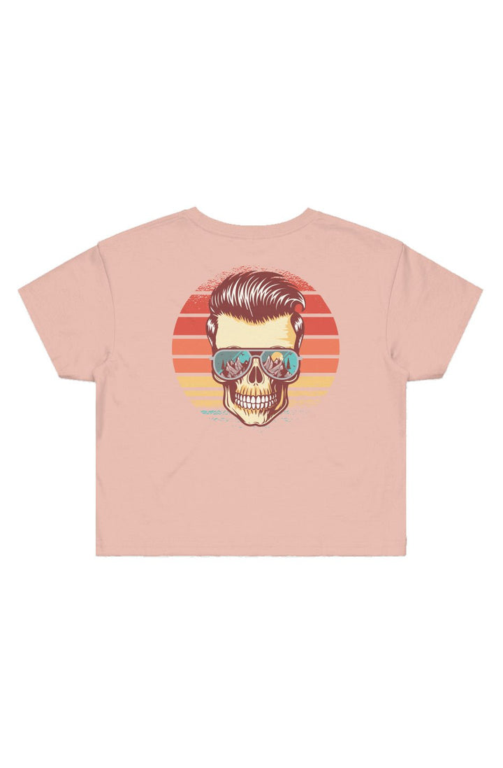 Sunstoked Skull Cropped Tee - Swash Peak