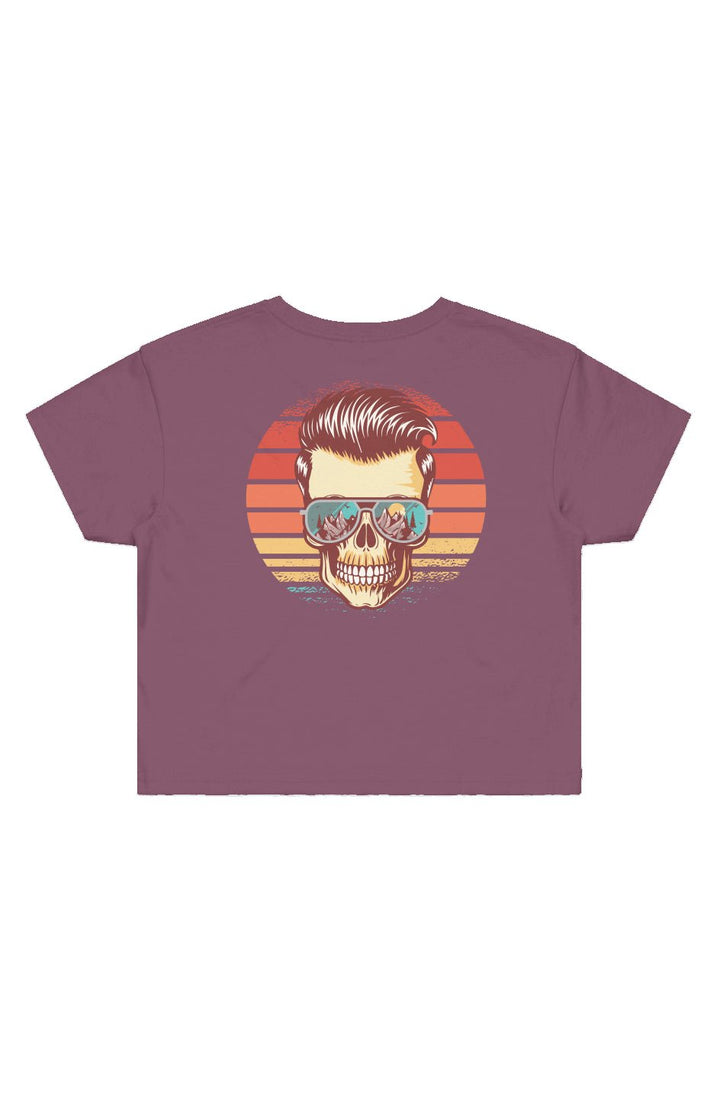 Sunstoked Skull Cropped Tee - Swash Peak