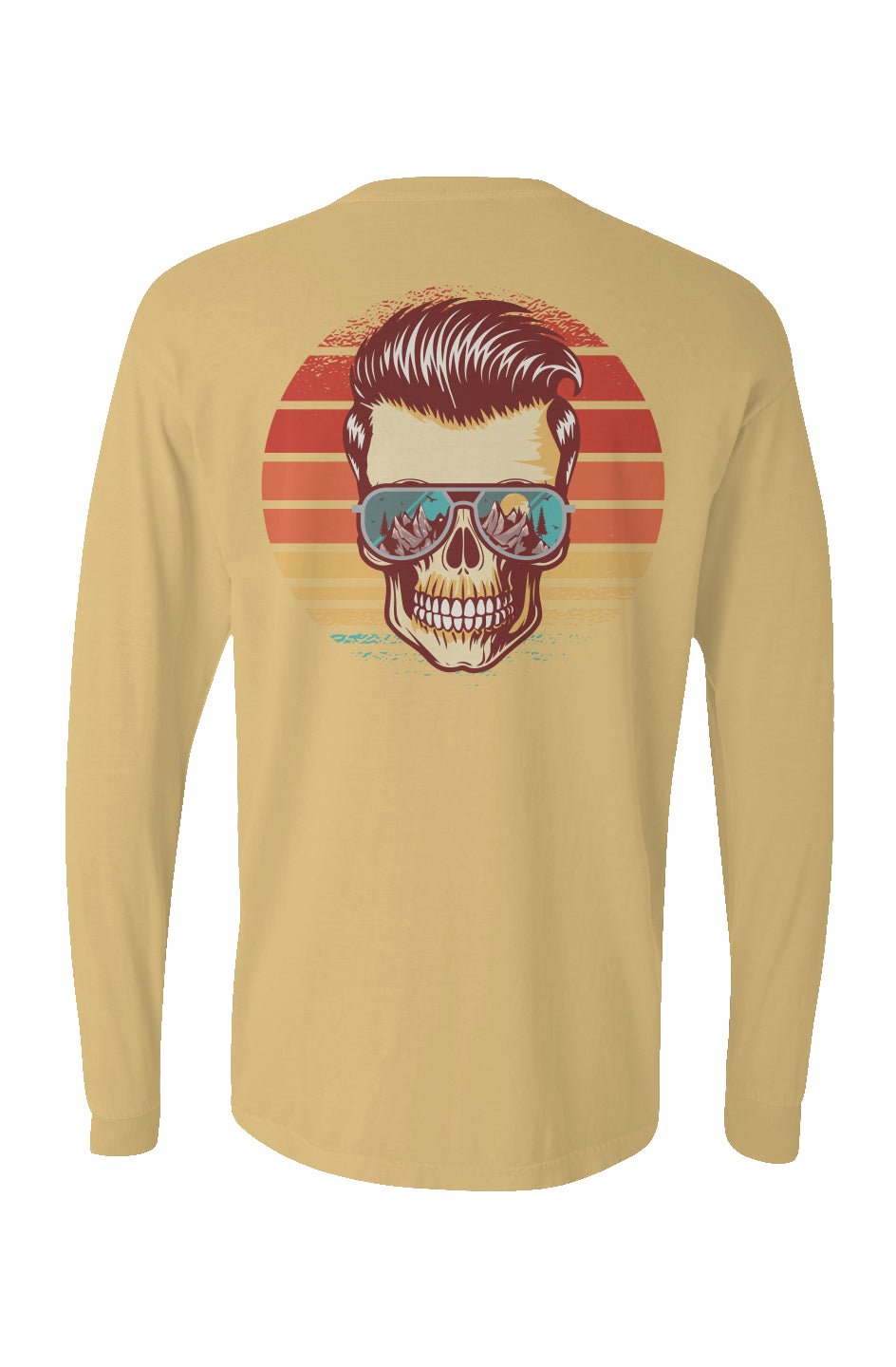 Sunstoked Skull Long Sleeve Unisex Tee - Swash Peak
