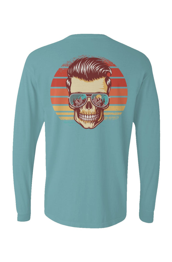Sunstoked Skull Long Sleeve Unisex Tee - Swash Peak