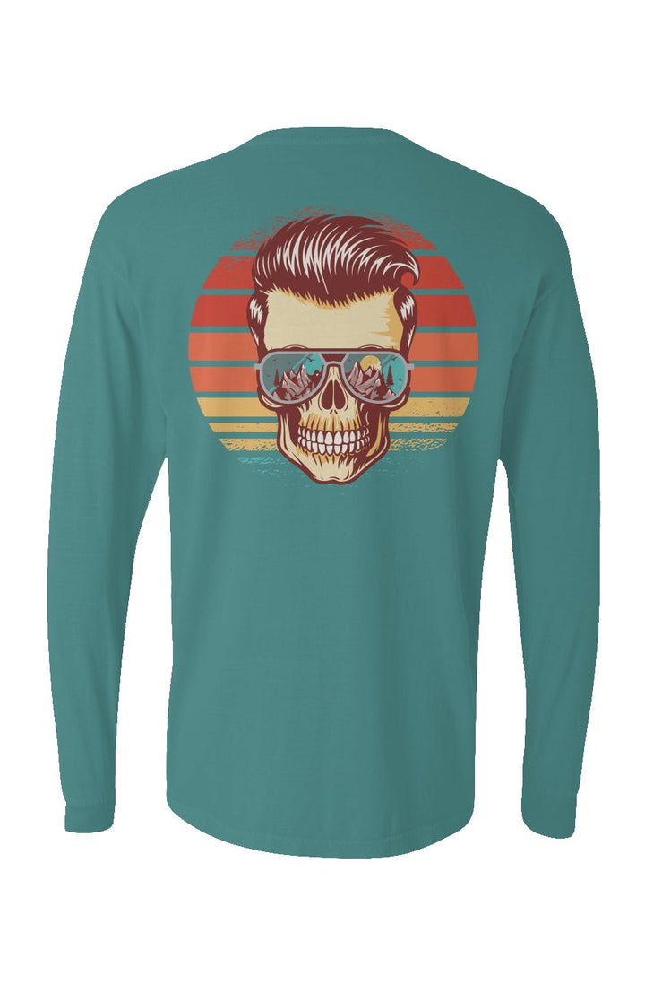 Sunstoked Skull Long Sleeve Unisex Tee - Swash Peak