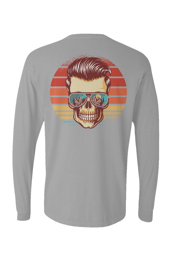 Sunstoked Skull Long Sleeve Unisex Tee - Swash Peak