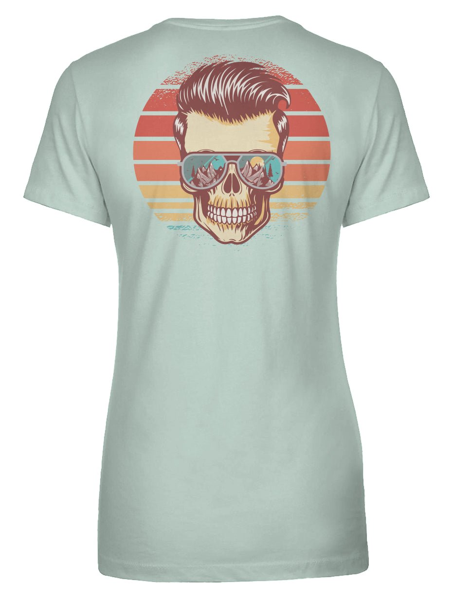 Sunstoked Skull Women's Tee - Swash Peak