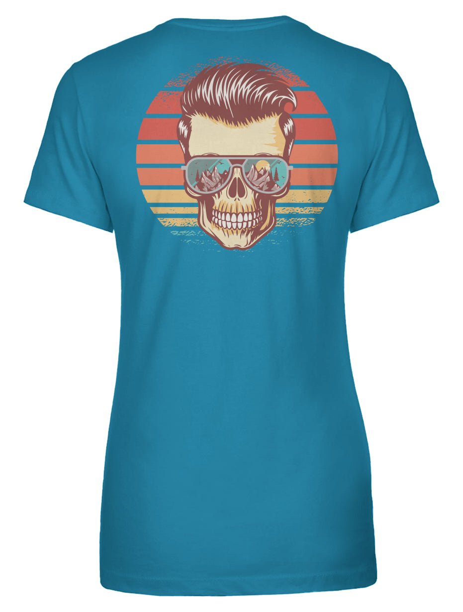 Sunstoked Skull Women's Tee - Swash Peak
