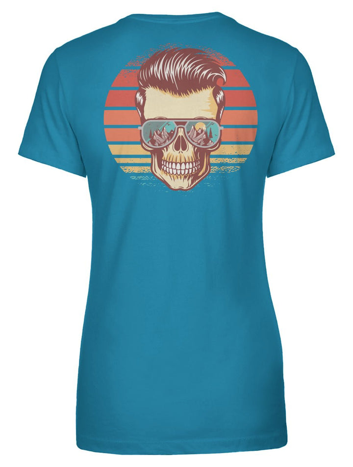 Sunstoked Skull Women's Tee - Swash Peak