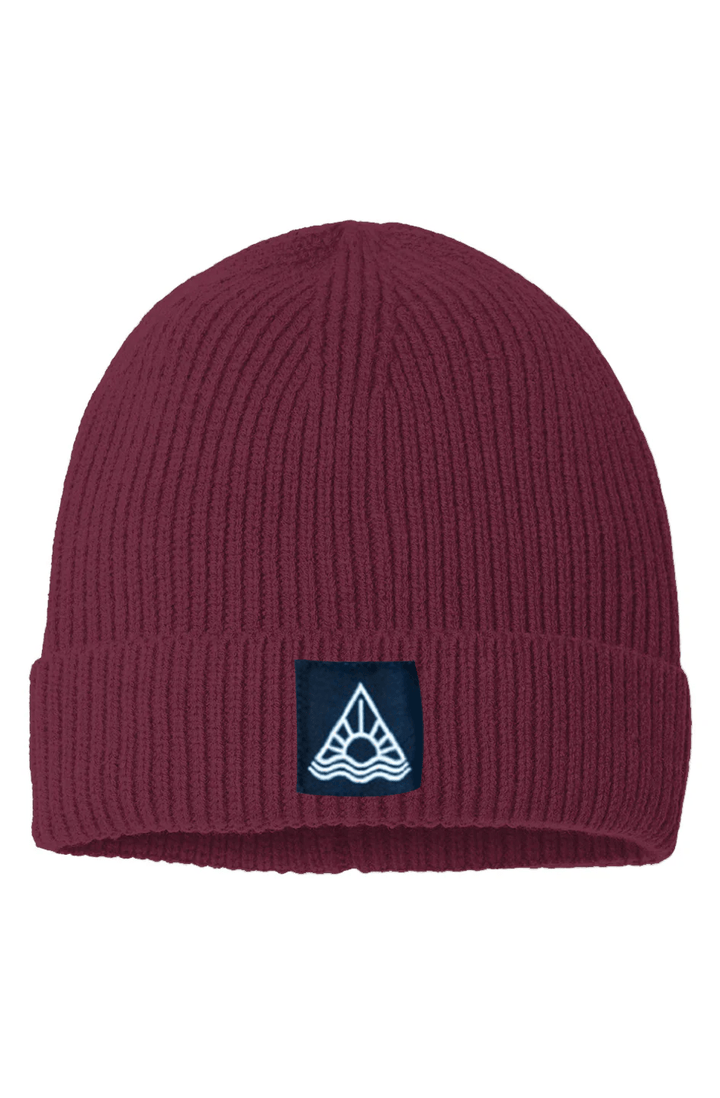 Sustainable Fine Rib Knit Beanie - Swash Peak