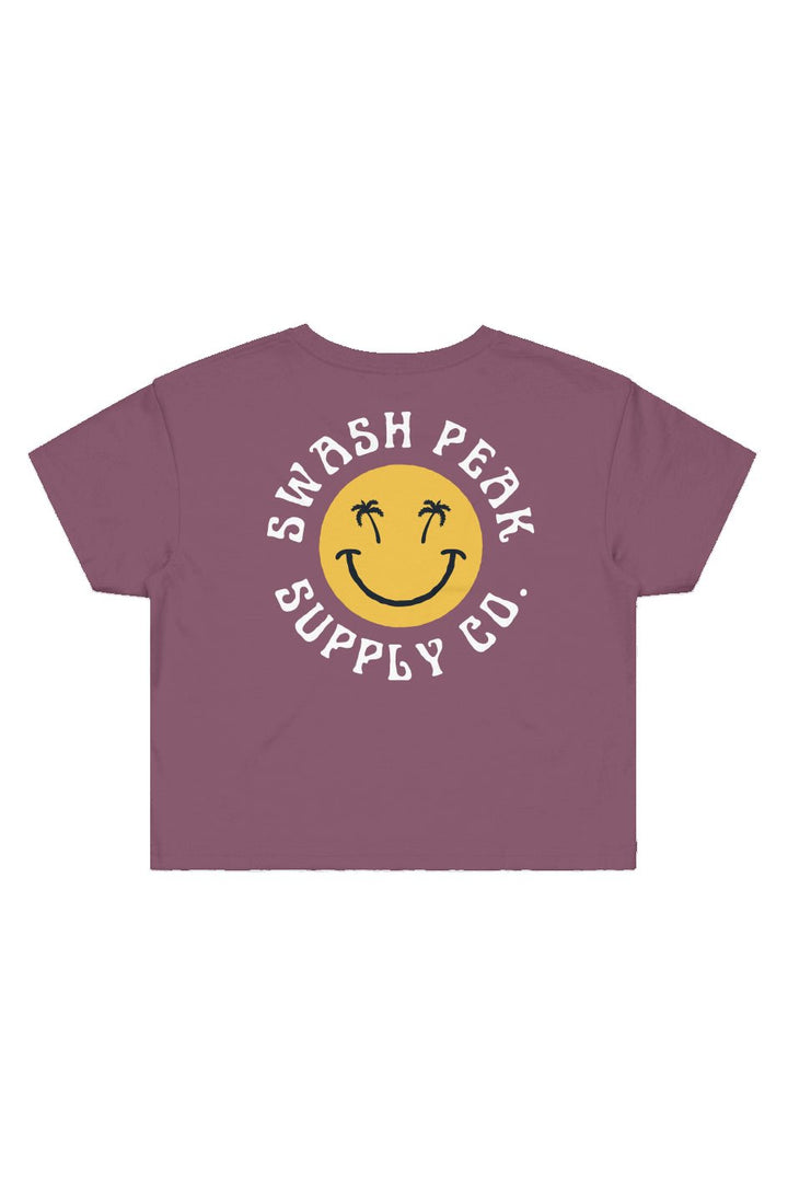 Swash Peak Smiley Cropped Tee - Swash Peak