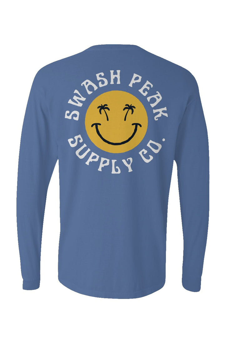 Swash Peak Smiley Long Sleeve Unisex Tee - Swash Peak