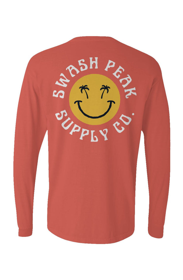 Swash Peak Smiley Long Sleeve Unisex Tee - Swash Peak