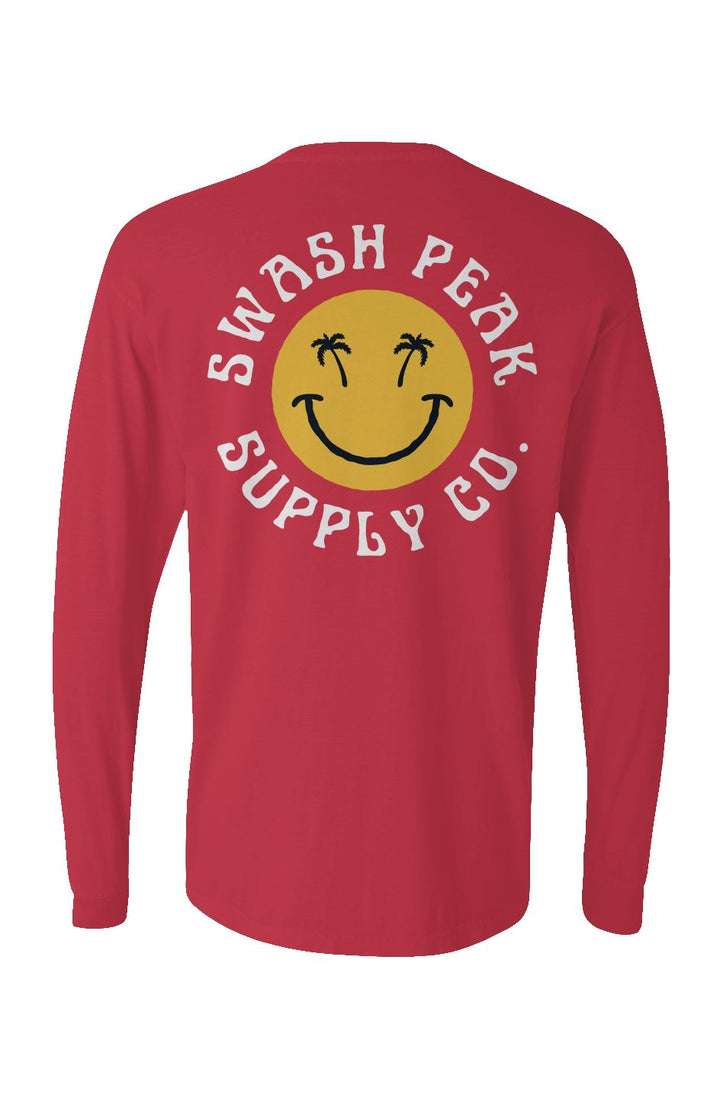 Swash Peak Smiley Long Sleeve Unisex Tee - Swash Peak
