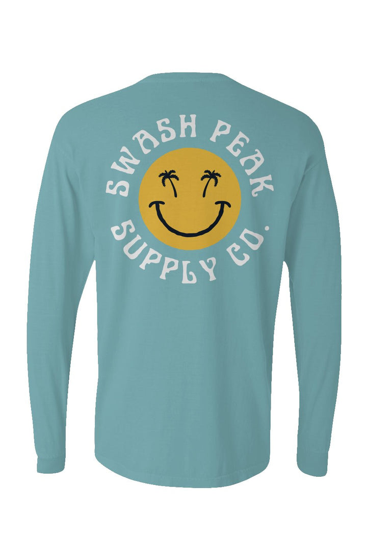 Swash Peak Smiley Long Sleeve Unisex Tee - Swash Peak