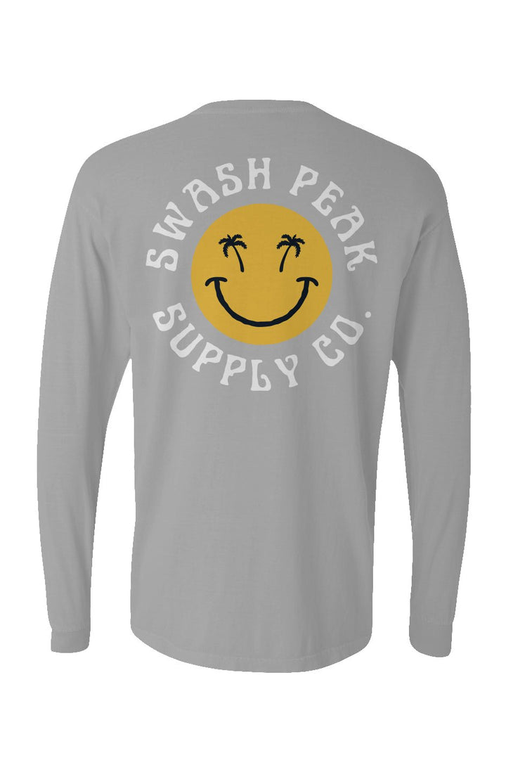 Swash Peak Smiley Long Sleeve Unisex Tee - Swash Peak