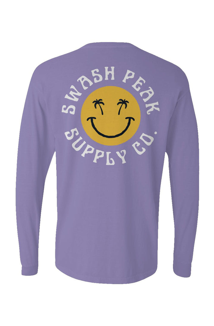 Swash Peak Smiley Long Sleeve Unisex Tee - Swash Peak