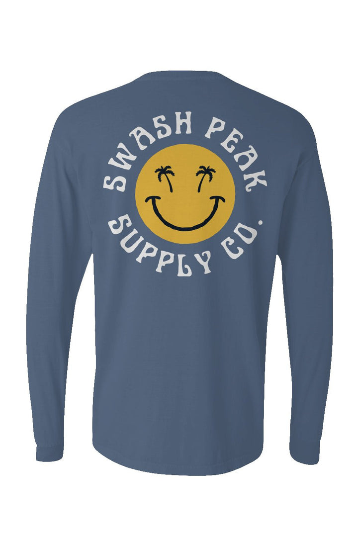 Swash Peak Smiley Long Sleeve Unisex Tee - Swash Peak