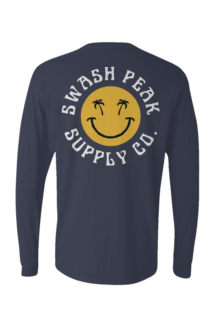 Swash Peak Smiley Long Sleeve Unisex Tee - Swash Peak