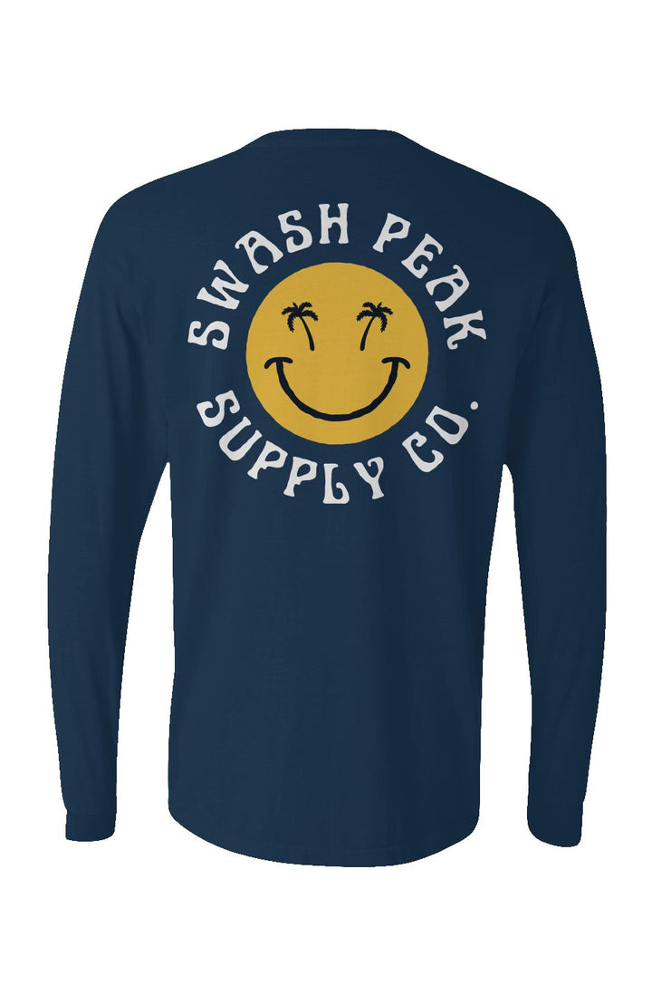Swash Peak Smiley Long Sleeve Unisex Tee - Swash Peak