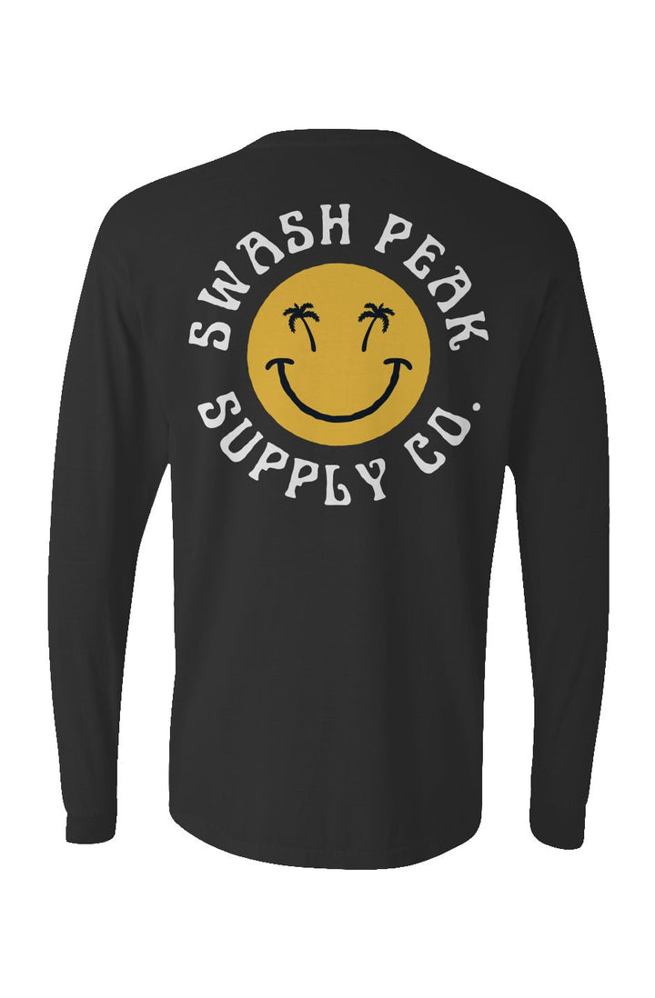 Swash Peak Smiley Long Sleeve Unisex Tee - Swash Peak