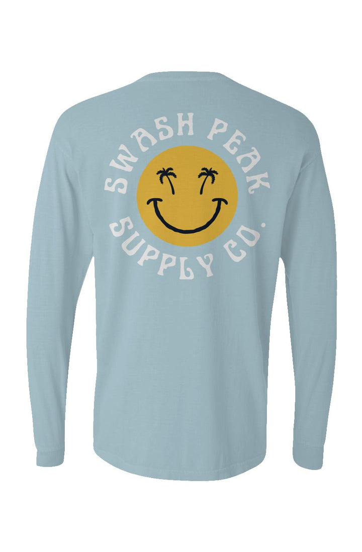 Swash Peak Smiley Long Sleeve Unisex Tee - Swash Peak