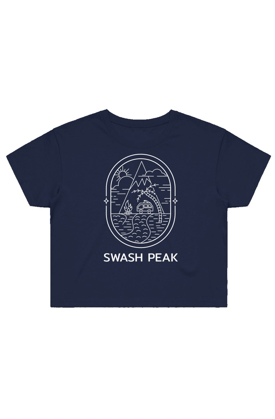 Swash Peak Van Life Cropped Tee - Swash Peak
