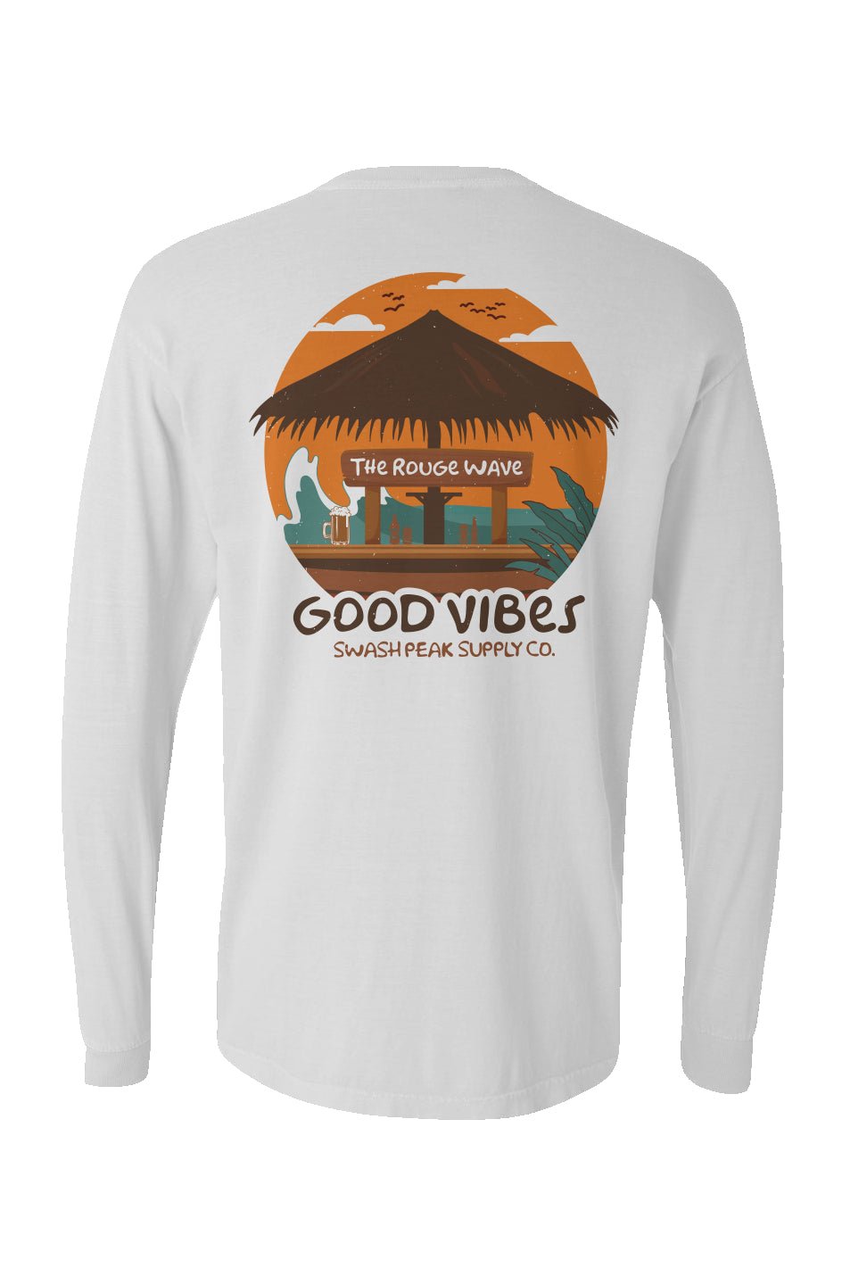 The Rogue Wave Long Sleeve Unisex Tee - Swash Peak