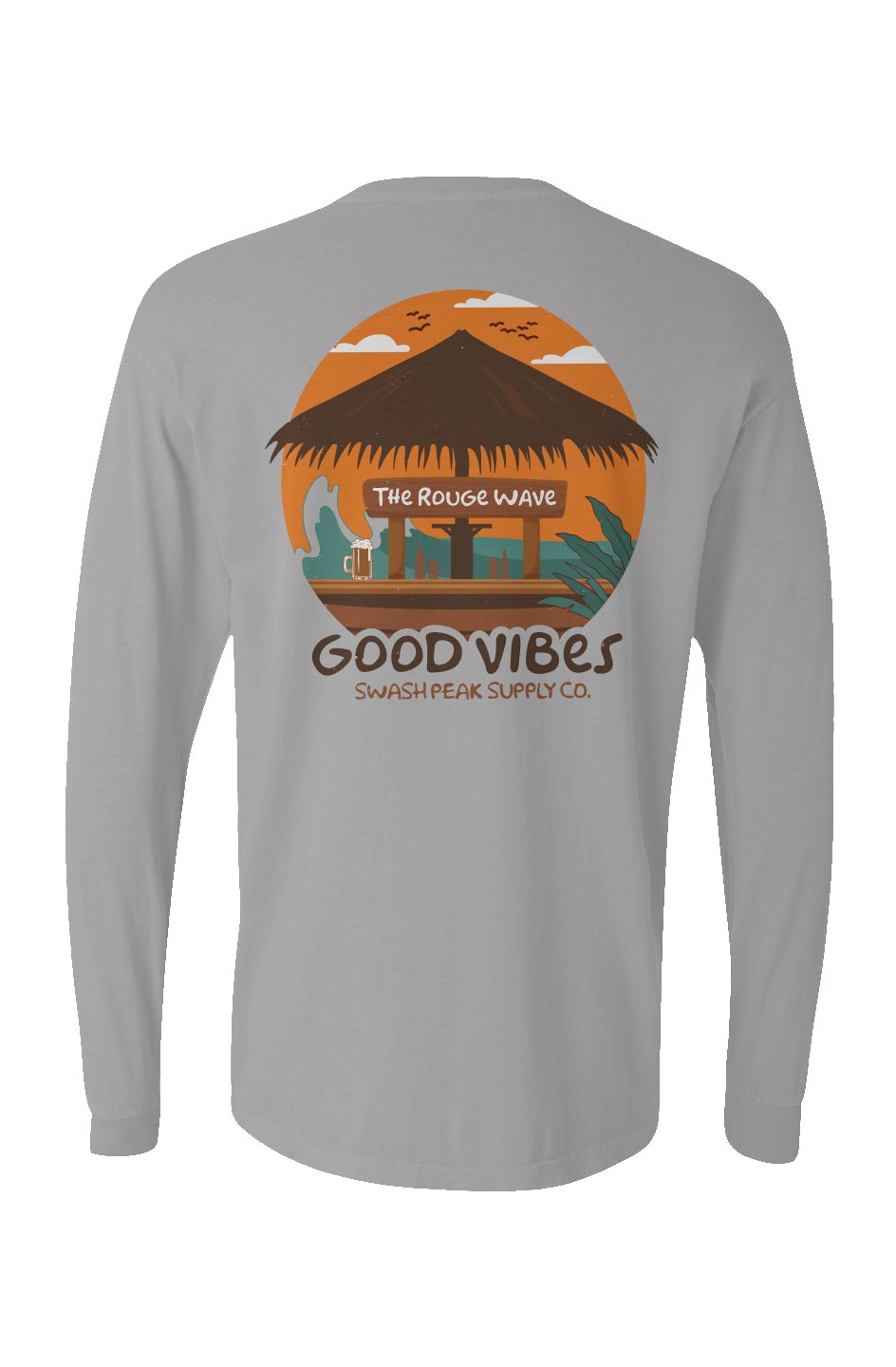 The Rogue Wave Long Sleeve Unisex Tee - Swash Peak