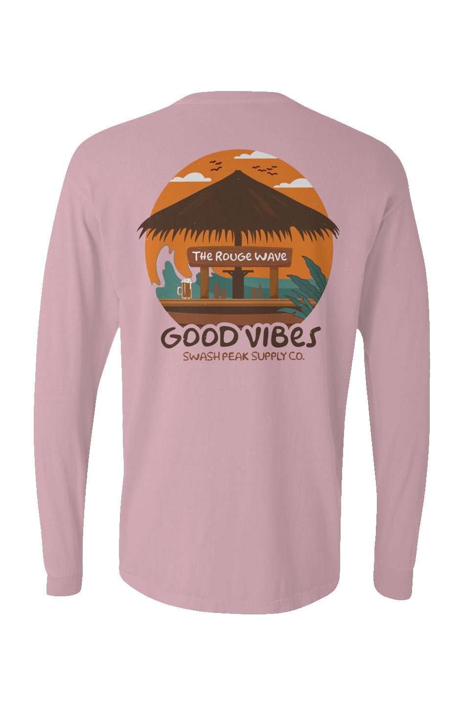 The Rogue Wave Long Sleeve Unisex Tee - Swash Peak