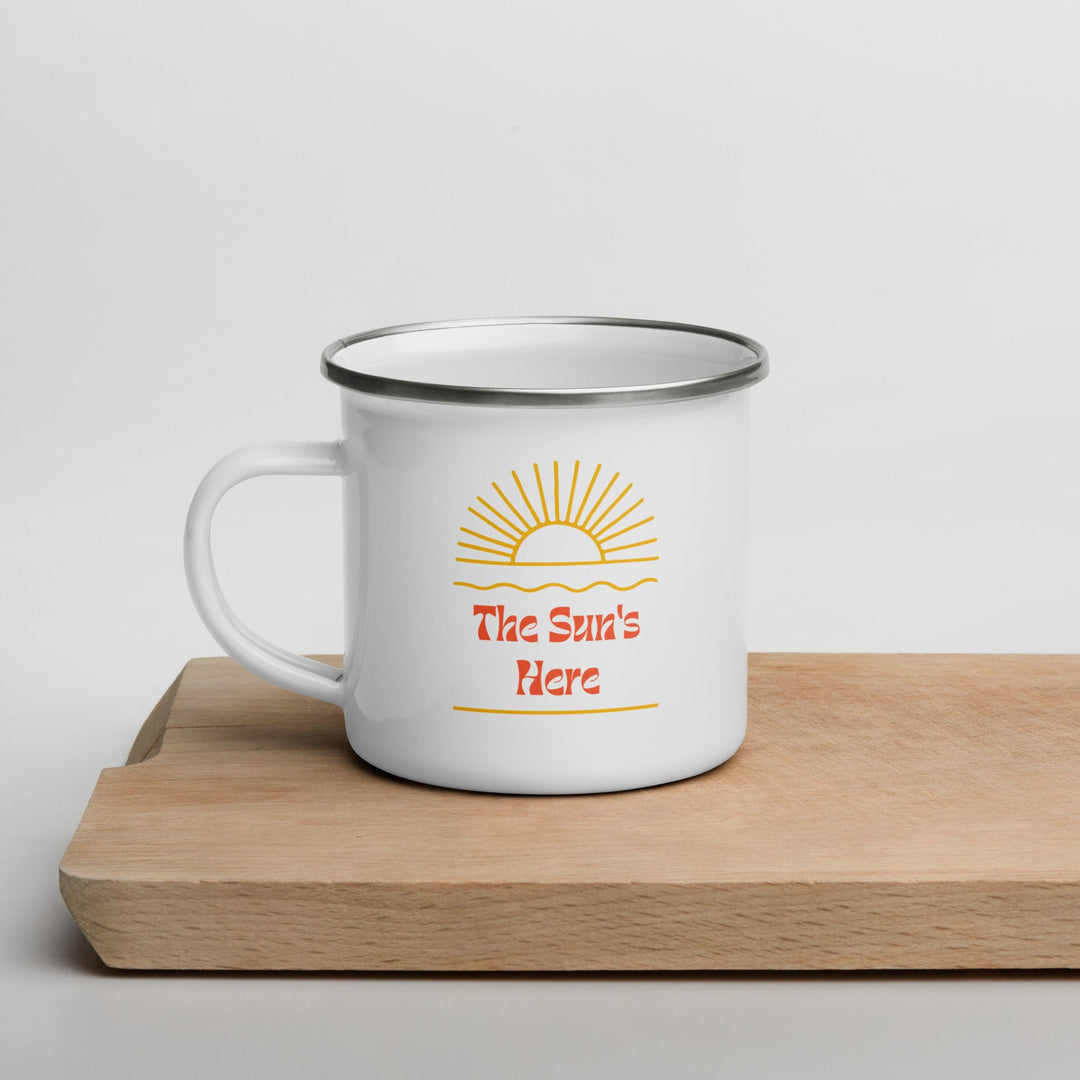 The Sun's Here Enamel Mug - Swash Peak