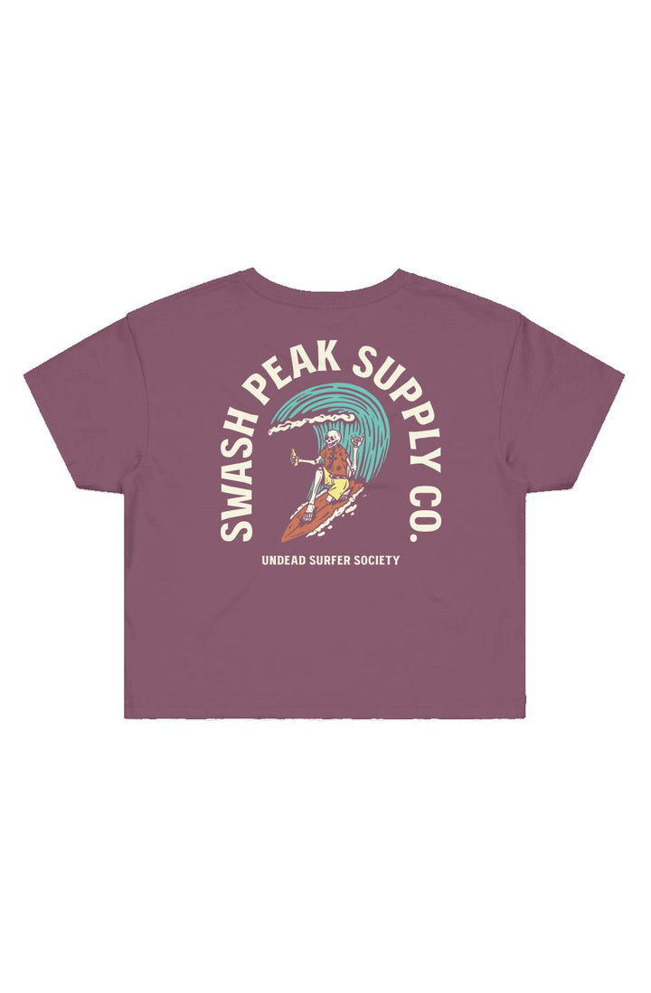Undead Surfer Society Cropped Tee - Swash Peak