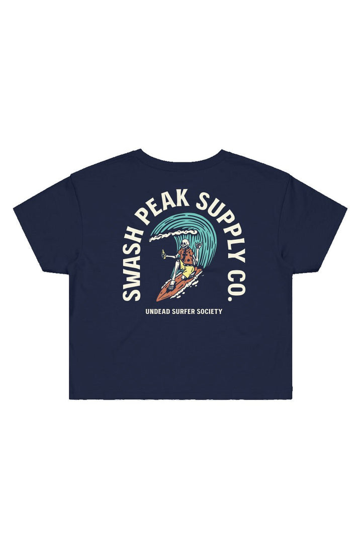 Undead Surfer Society Cropped Tee - Swash Peak