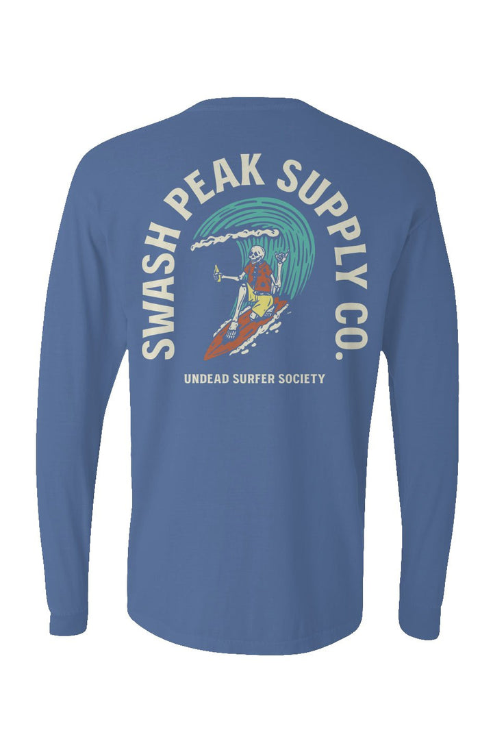 Undead Surfer Society Long Sleeve Unisex Tee - Swash Peak