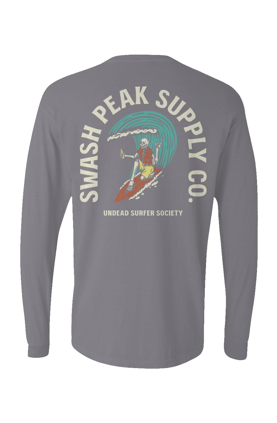 Undead Surfer Society Long Sleeve Unisex Tee - Swash Peak