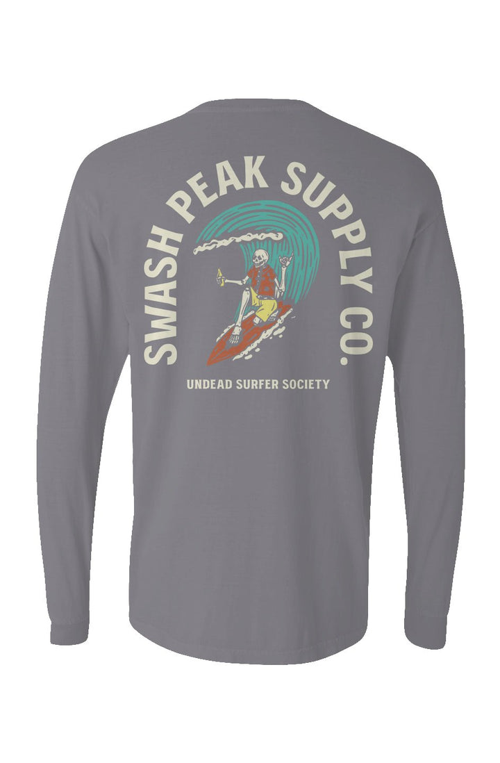 Undead Surfer Society Long Sleeve Unisex Tee - Swash Peak