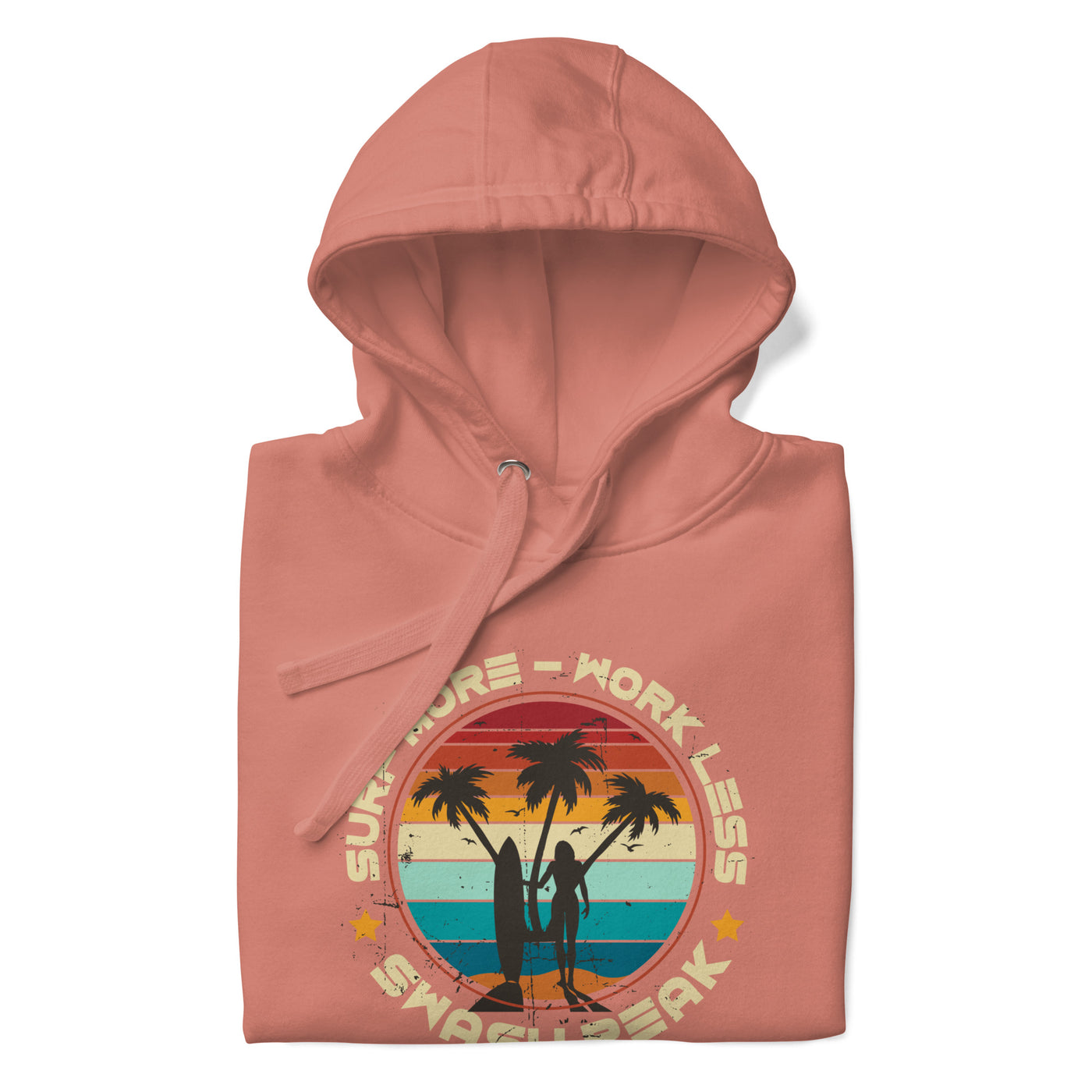 Surf More Work Less Unisex Hoodie