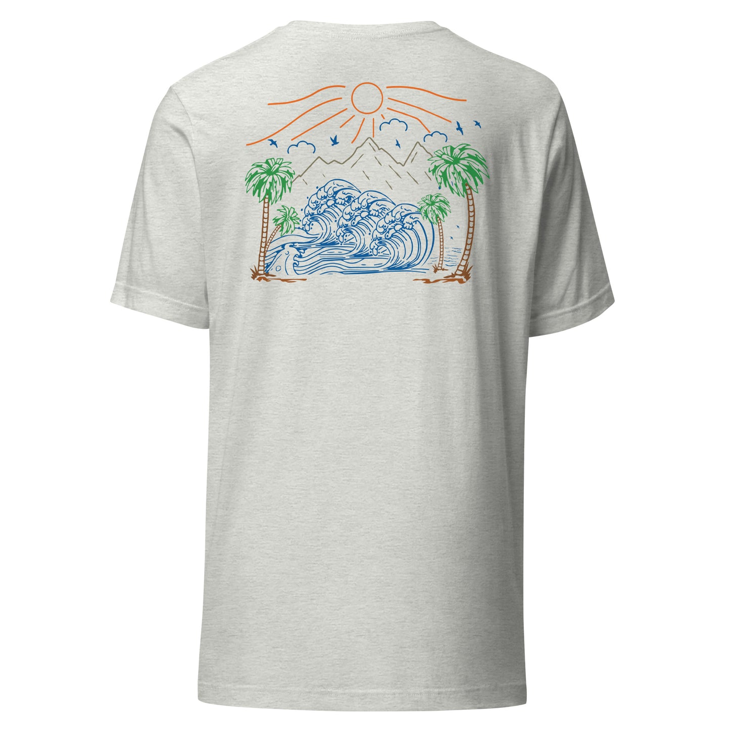 Palm Trees and Coastline Unisex Tee