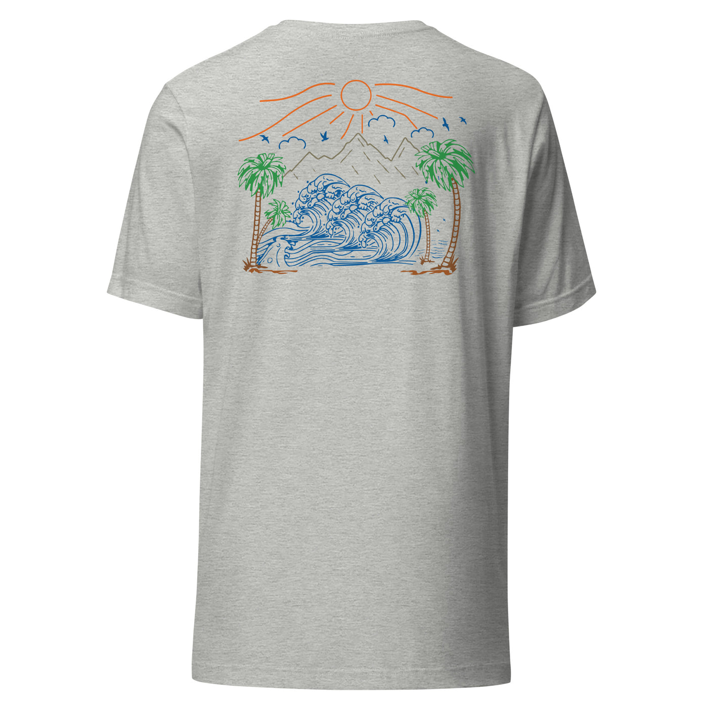 Palm Trees and Coastline Unisex Tee