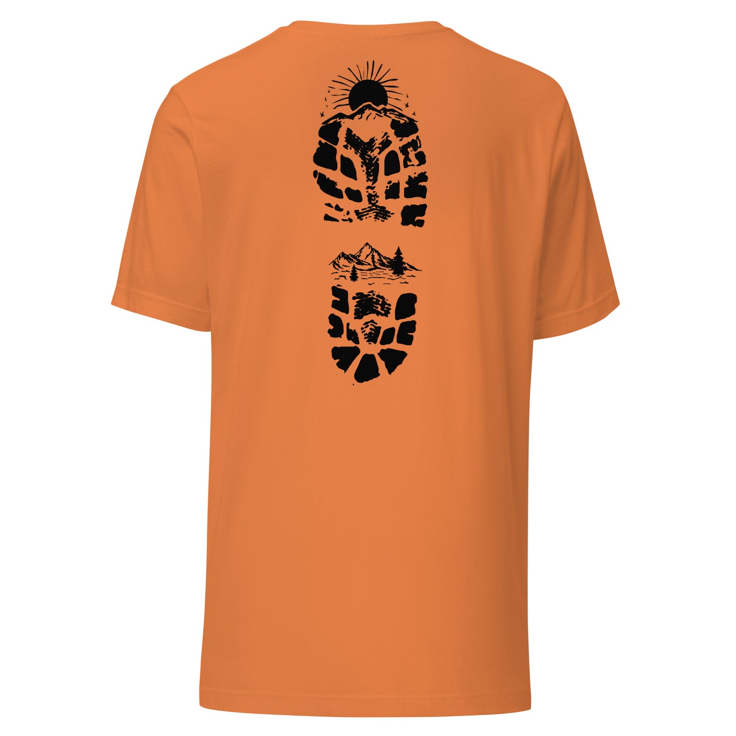 Hiking Bootprint Unisex Tee