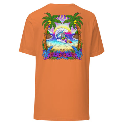 Trippy Surfer Sunset Unisex Tee