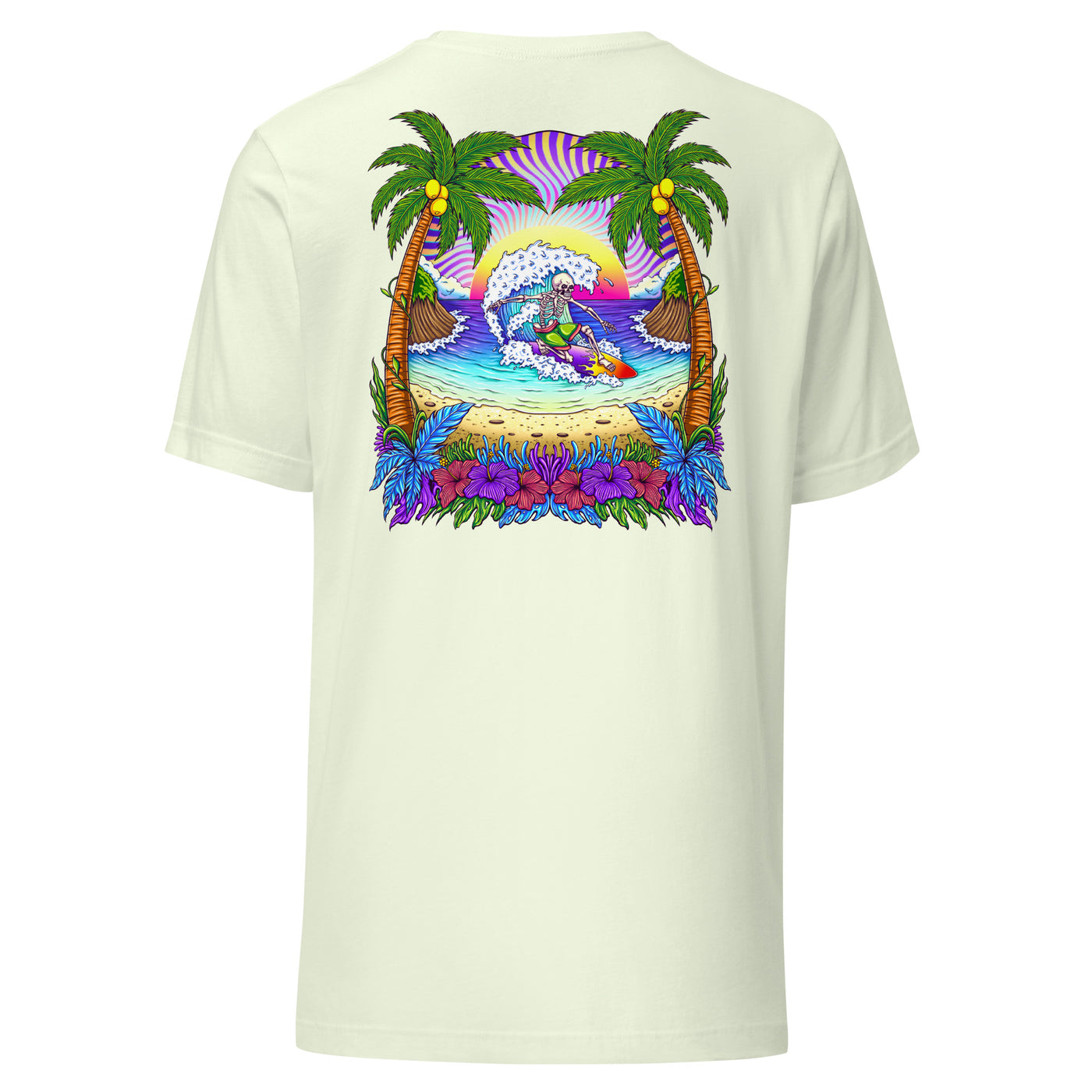 Trippy Surfer Sunset Unisex Tee