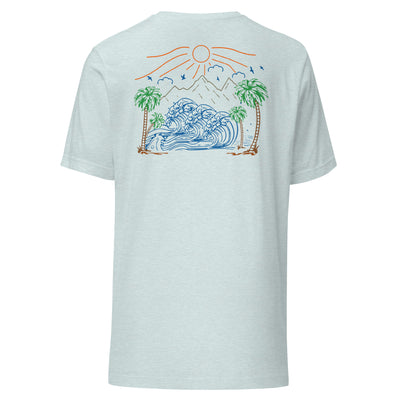 Palm Trees and Coastline Unisex Tee